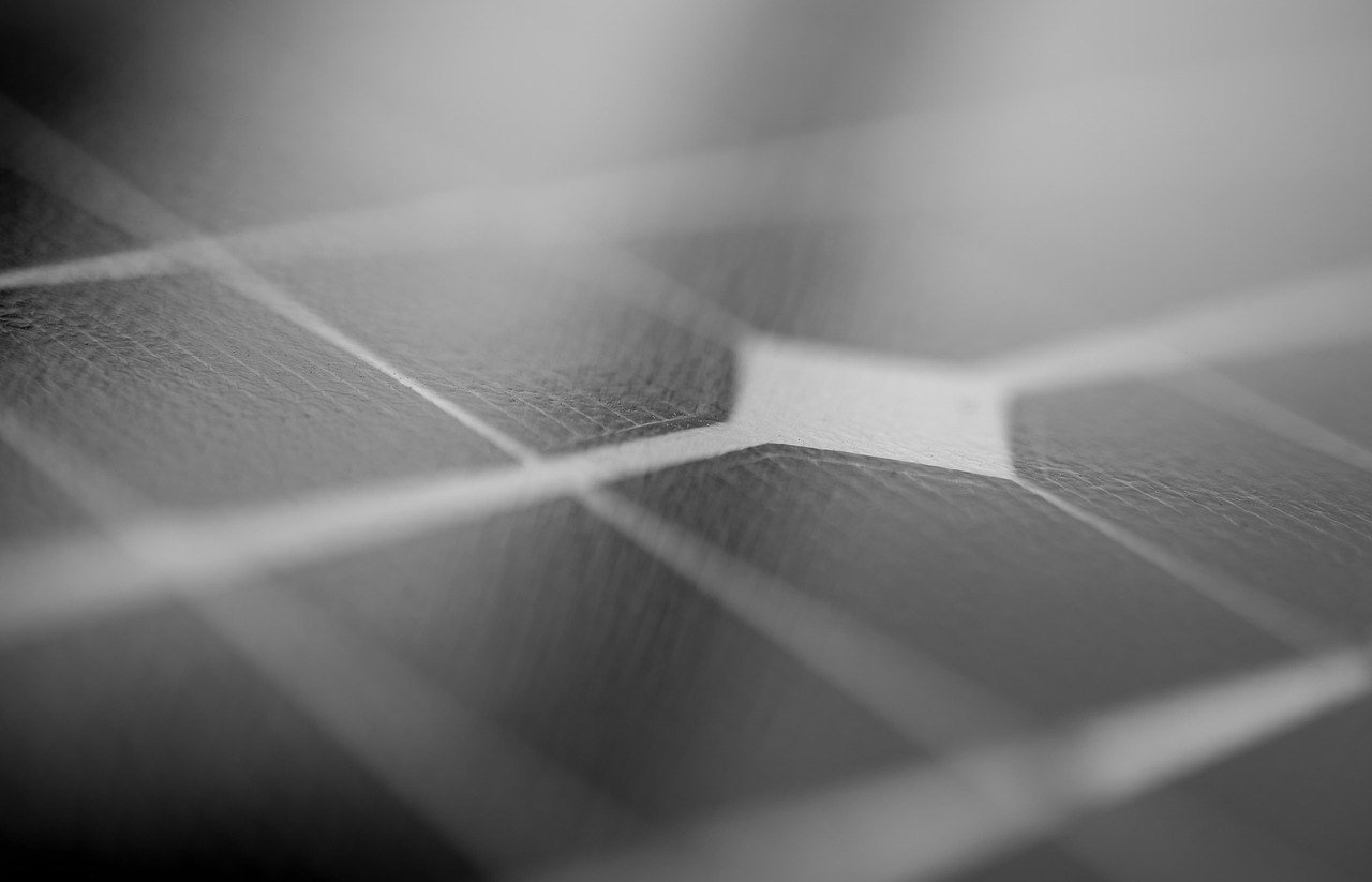 Solar panels generating power for a local network